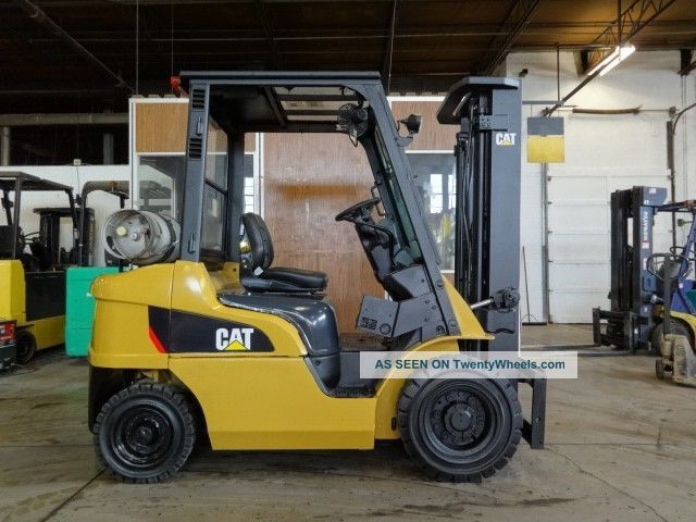 2008 Caterpillar Cat P5000 Forklift 5000lb Pneumatic Lift Truck Forklifts photo