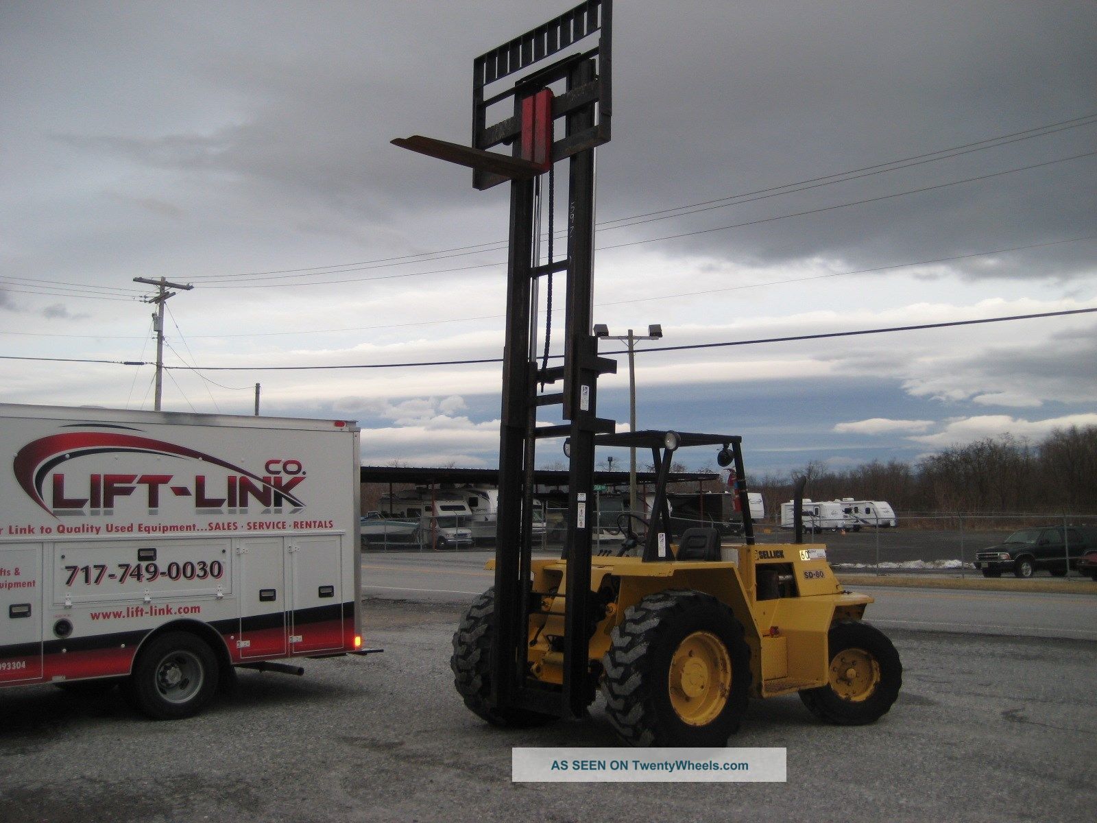 8000 Lbs.  Sellick Rough Terrain Forklift Forklifts photo