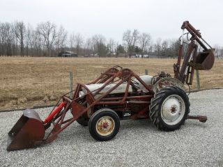 1950 Ford 8n Tractor With Front Loader & Rear Backhoe photo