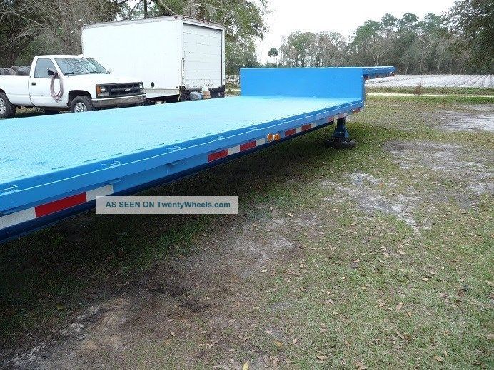 1963 Great Dane 48 ' X 96 " Drop Deck. 10 ' Hydrualic Ramps.