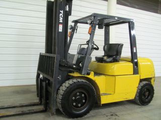 2008 Tcm Pro G45 10,  000 Diesel Forklift,  Pneumatic Tires, ,  Two Stage photo