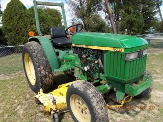 John Deere 970 Tractor With Belly Mower photo