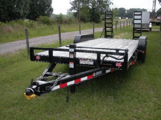 20 ' Skidsteer Trailer With Stand - Up Ramps photo