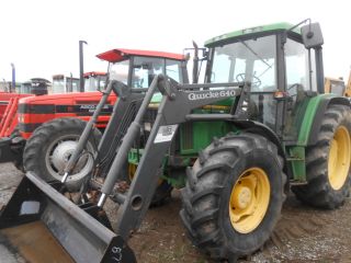 John Deere 6400 4x4 With Heavy Loader Cab Air And Heat In Pa photo