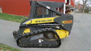 2007 Holland C175 Compact Track Skid Steer Loader Cab Heat A/c 2 Spd 800 Hrs photo