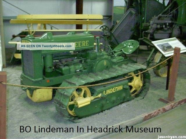 Bo Lindeman John Deere Crawler Tractor Dozer 1946 Ie Bulldozer Mc Ao