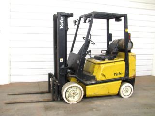 2002 Yale 5000 Cushion Forklift,  Lp Gas,  Three Stage,  Sideshift Hyster photo