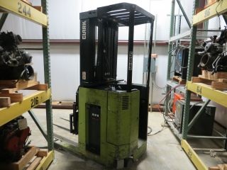 Clark Forklift Np300d40 Electric Stand Up 4k Narrow Aisle 24v Truck W/battery photo
