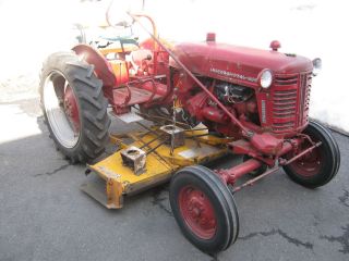 Ih Farmall Cub Lo - Boy Tractor,  Fast Hitch,  Snow Plow,  Woods Mower,  Cart,  Plus More Nr photo