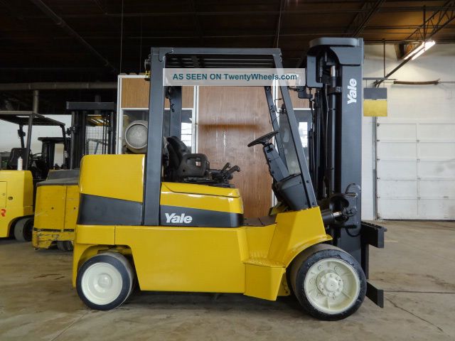 2006 Yale Glc100 Forklift 10000lb Cushion Lift Truck Low Reserve Forklifts photo