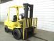 Hyster H60xm 6,  000 Diesel Forklift,  Dual Drive Wheels,  Triple Mast,  Pneumatic Forklifts photo 1