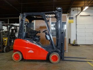 2009 Linde H20t Forklift 4,  000lb Pneumatic Lift Truck Low Reserve photo