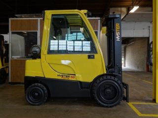 2006 Hyster H50ft Forklift 5,  000lb Pneumatic Lift Truck Low Reserve photo