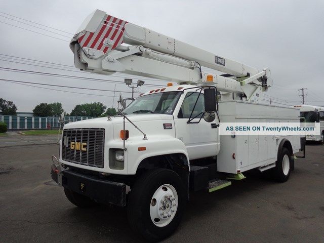 2002 Gmc 7500 55 ' Bucket Boom Truck Cat Diesel Bucket / Boom Trucks photo