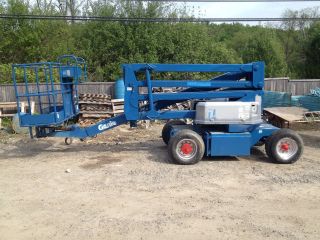 1997 Genie Z45/22 Articulated Electric Boom Lift Aerial Man photo