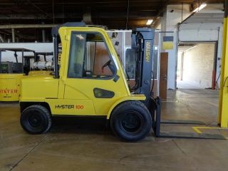2003 Hyster H100xm Forklift 10000lb Pneumatic Lift Truck photo