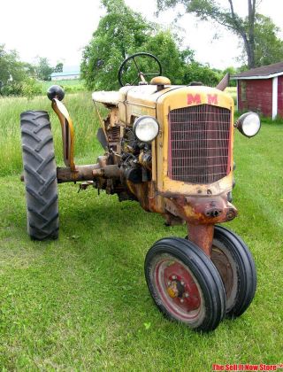 Antique Survivor 1948 Minneapolis Moline Model R Farm Tractor Barn Find Farming photo