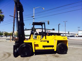 Mitsubishi Forklift 33,  000lbs Cap,  2 Stage Side - Shift 1994 Year,  Very photo
