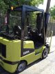Clark Cgc25 Forklift 4000 Lbs 3 Stage Mast Lpg Solid Tires $ 6000.  00 Forklifts photo 3