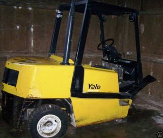 Yale 8000 Lb Forklift Diesel Year 2000 Pneumatic Tires photo