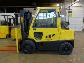 2007 Hyster 8000 Lb Capacity Forklift Lift Truck Pneumatic Tires photo