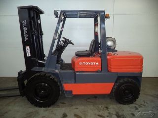 1995 Toyota 5 - 5fgu45 10000 Lb Capacity Lift Truck Forklift,  Lp Gas,  3 Stage Mast photo