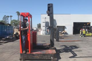 Raymond Side Loader Forklift With Charger photo