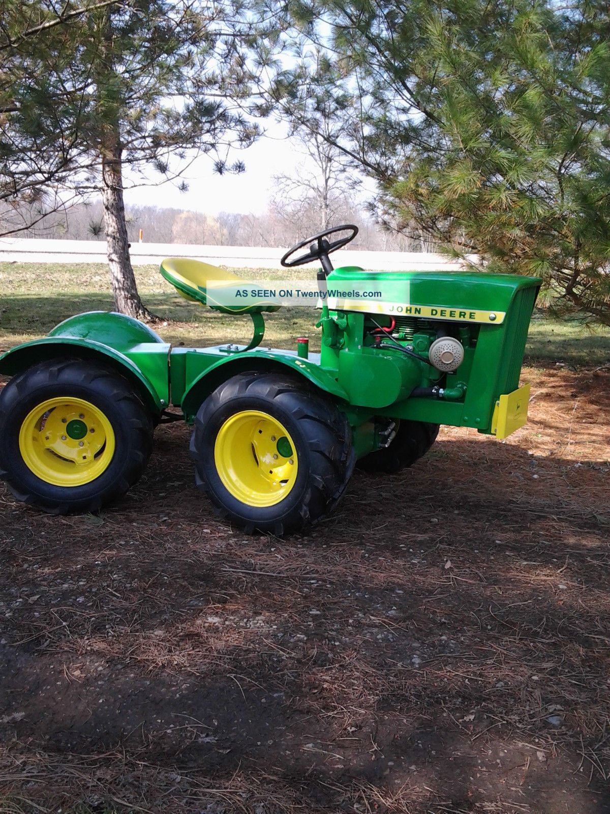 John Deere 110 Round Fender 4x4 Articulated Garden Tractor Custom Built 8786