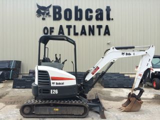 2012 Bobcat E26 Mini Excavator,  Canopy,  Keyless,  Std Arm,  525hours, photo