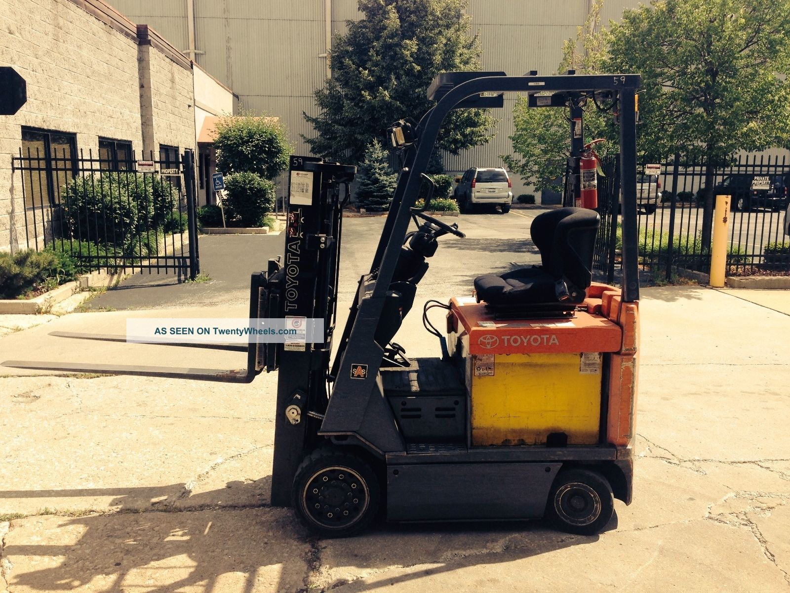 2007 Toyota 7fbcu15 3000lb Capacity 48 Volt Electric Forklift Forklifts photo