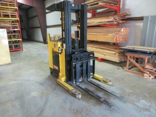 Hyster Forklift Electric Stand Up 3k N30xmdr2 Narrow Aisle 36v Truck W/battery photo