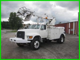 1995 Ford F800,  Cummins,  Auto, ,  Altec Ap45 Cable Placer photo