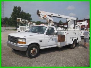 1997 Ford F350 With V8 Auto With 29 ' Bucket/boom photo