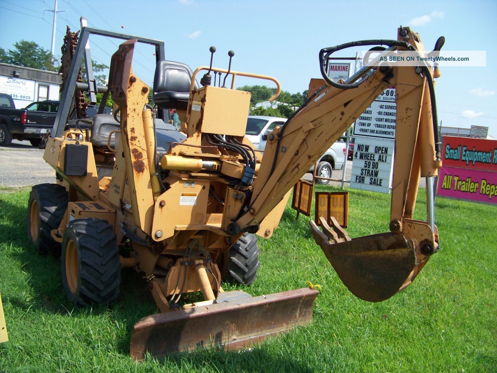 Case 460 4 Wh Steer Trencher Backhoe