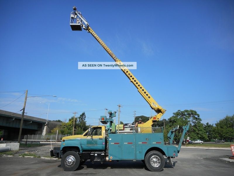 1992 Gmc Topkick Telsta T40c Cable Placer Bucket / Boom Trucks photo