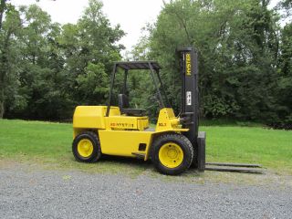 Hyster H80xl,  8,  000 Pneumatic Tire Forklift,  Diesel,  3 Stage,  S/s,  Runs Good photo