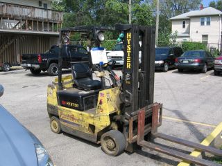 Hyster S50xl Forklift 3 Levers With Sideshift Hang Out Soild Tires Runs A - 1 photo