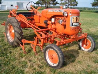 Allis Chalmers C Farm Tractor Antique Tool Cultivator Plow Garden Collect photo