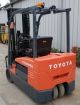 Toyota Model 7fbeu20 (2006) 4000lbs Capacity Great 3 Wheel Electric Forklift Forklifts photo 1