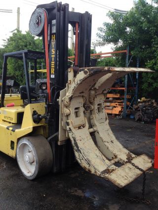 2001 Hyster Fork Lift Paper Roll Clamp 8000lbs 4ton photo