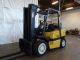 2005 Yale Glp080 8000lb Pneumatic Lift Truck 3 Stage Mast Load Backrest Forklifts photo 2