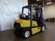 2005 Yale Glp080 8000lb Pneumatic Lift Truck 3 Stage Mast Load Backrest Forklifts photo 5