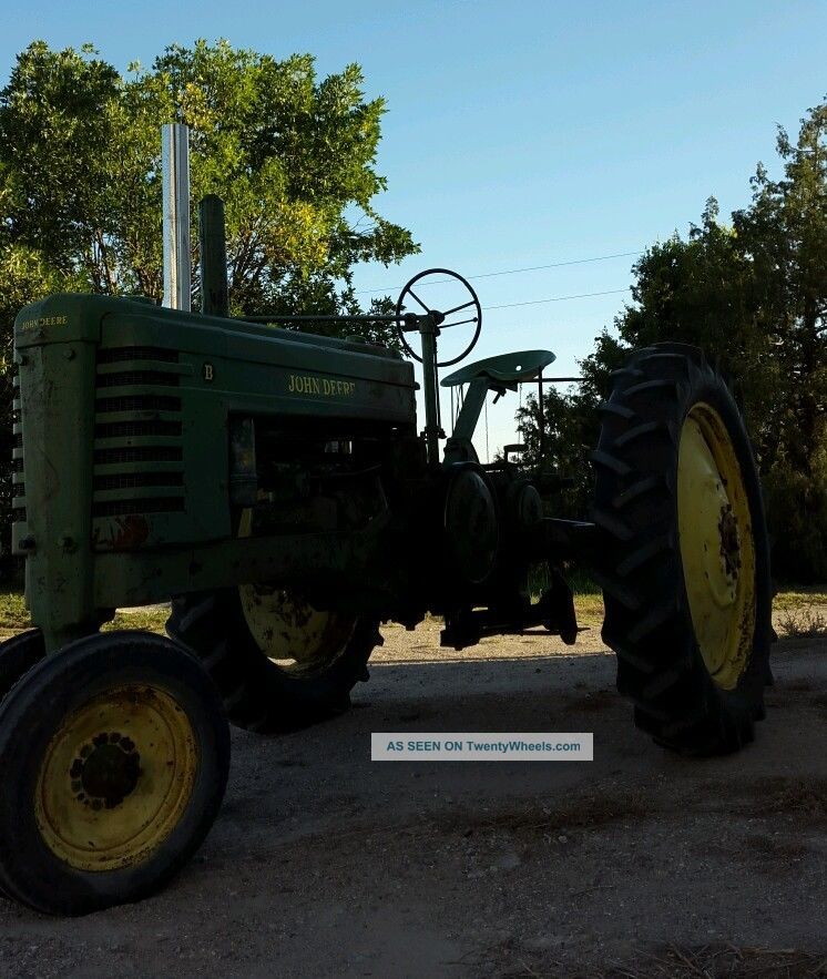 1940 John Deere B Tractor With Rare Behlen Highspeed Gearbox Antique & Vintage Farm Equip photo