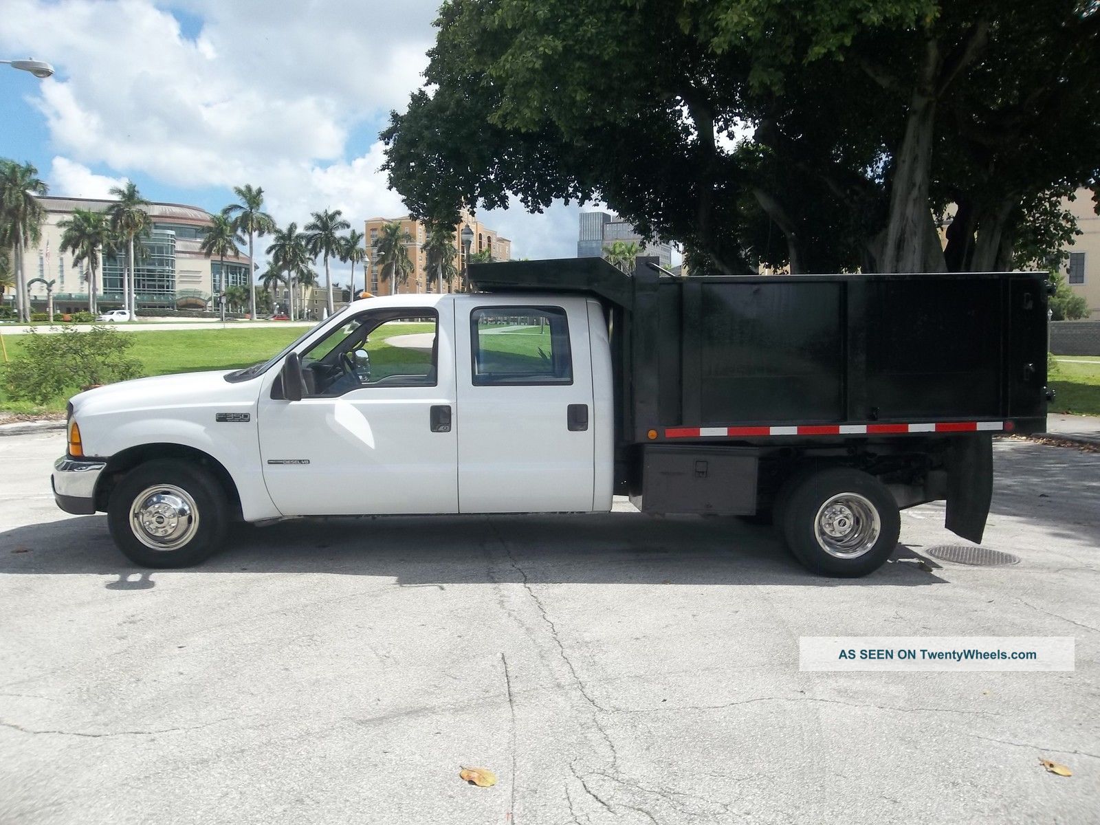 2000 Ford F350 Crewcab Dump Diesel 7.  3 Superduty Florida Dump Trucks photo