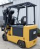 Caterpillar Model E6000 (2009) 6000 Lbs Capacity Great 4 Wheel Electric Forklift Forklifts photo 1