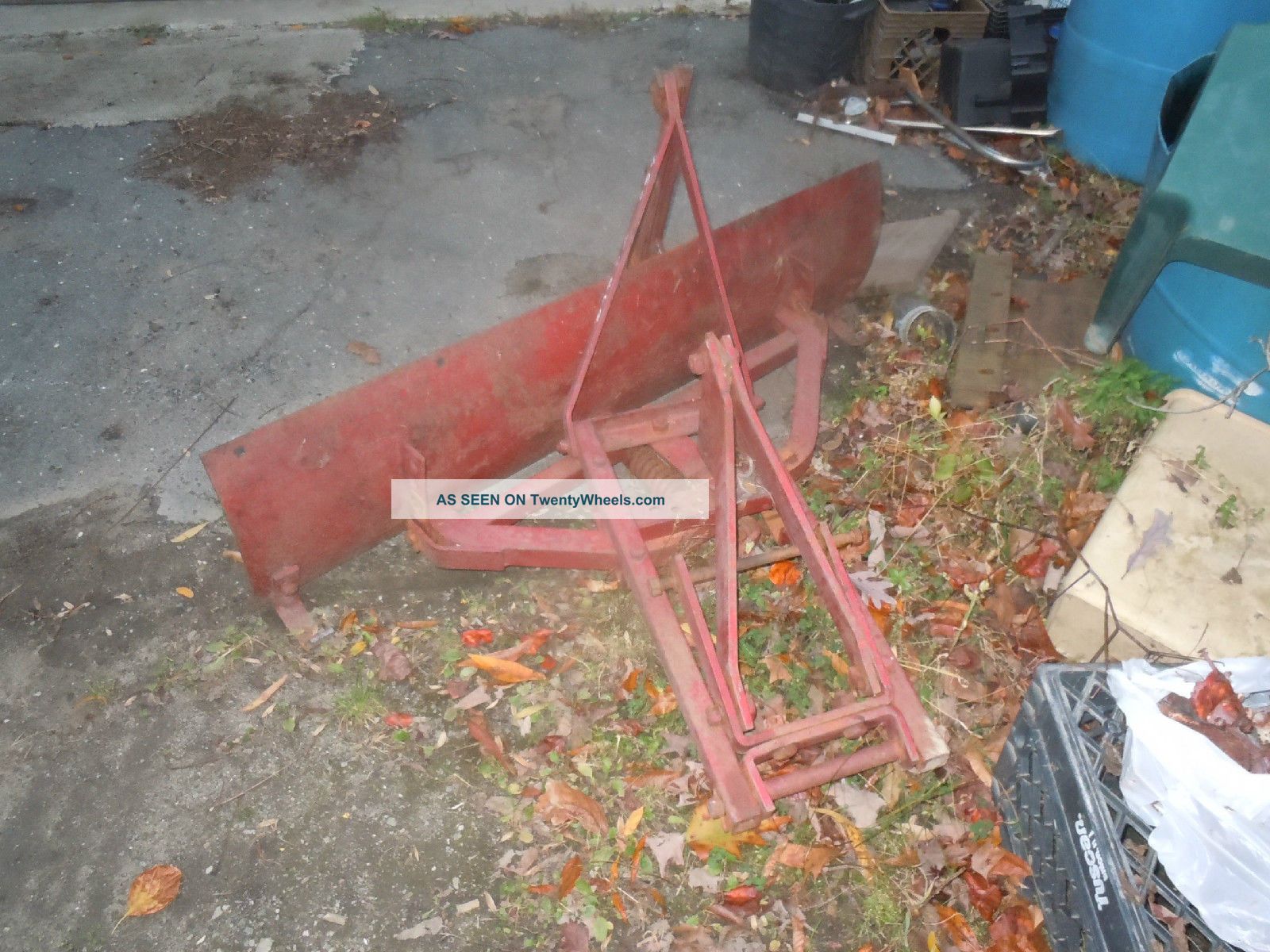 Vintage 1952 Farmall Cub Tractor With Woods Belly Mower And Snow