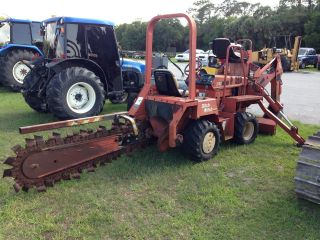 1999 Ditch Witch 3700 Trencher / Backhoe,  638 Hours,  Gov ' T Owned Since photo