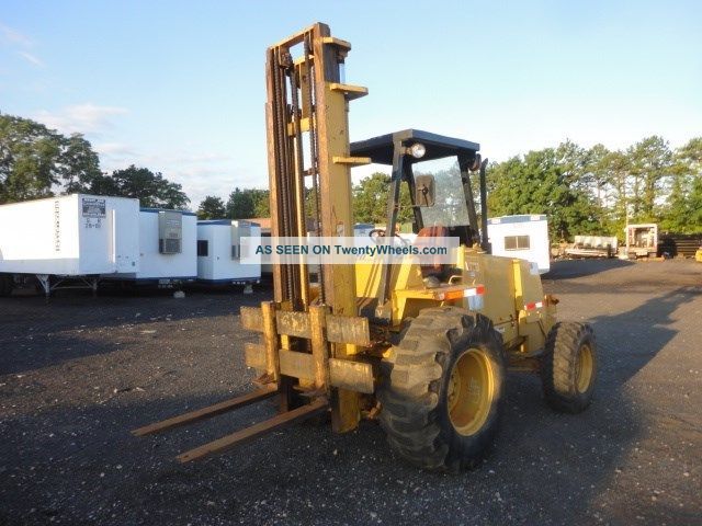 Case 580e 4x4 All Terrain 6000lb Cummins Diesel Auto 6826 Hrs Stk 52175 Forklifts photo