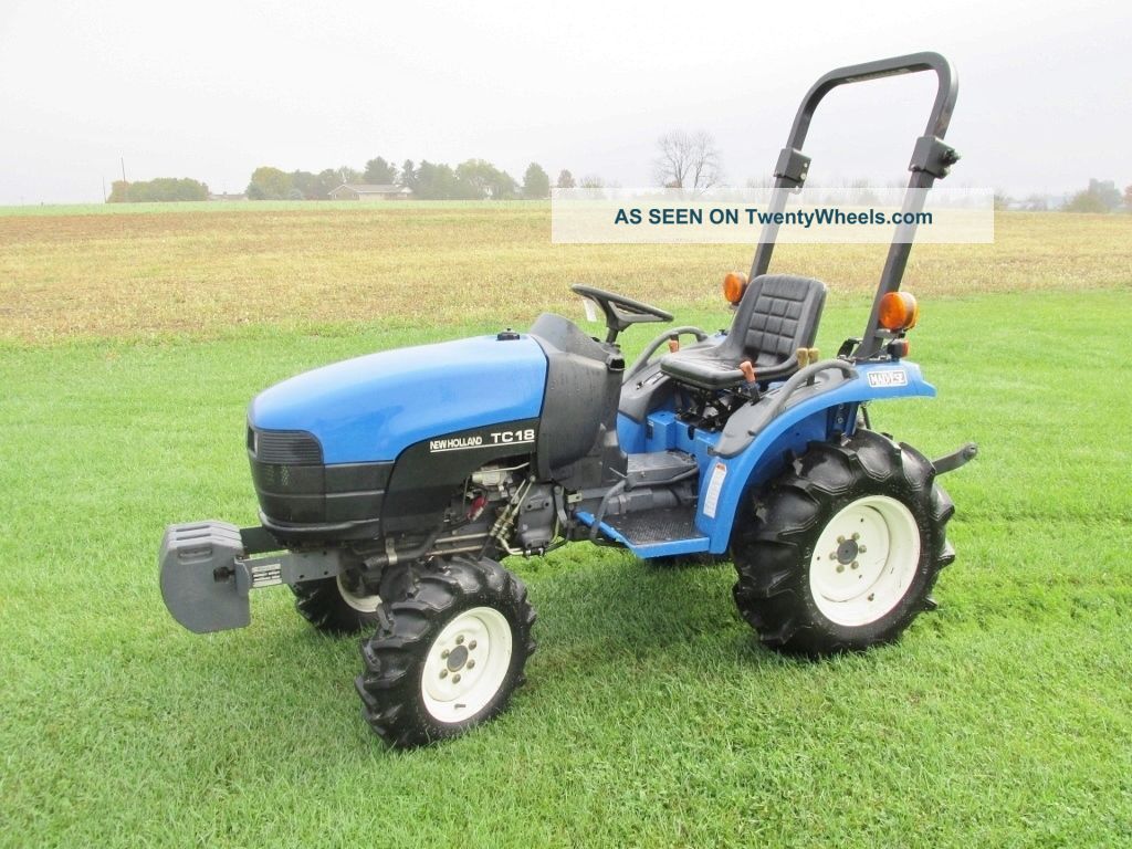 2001 Holland Tc18 Hydro 4 Wheel Drive Power Steering Diesel Only 494 Hours Tractors photo