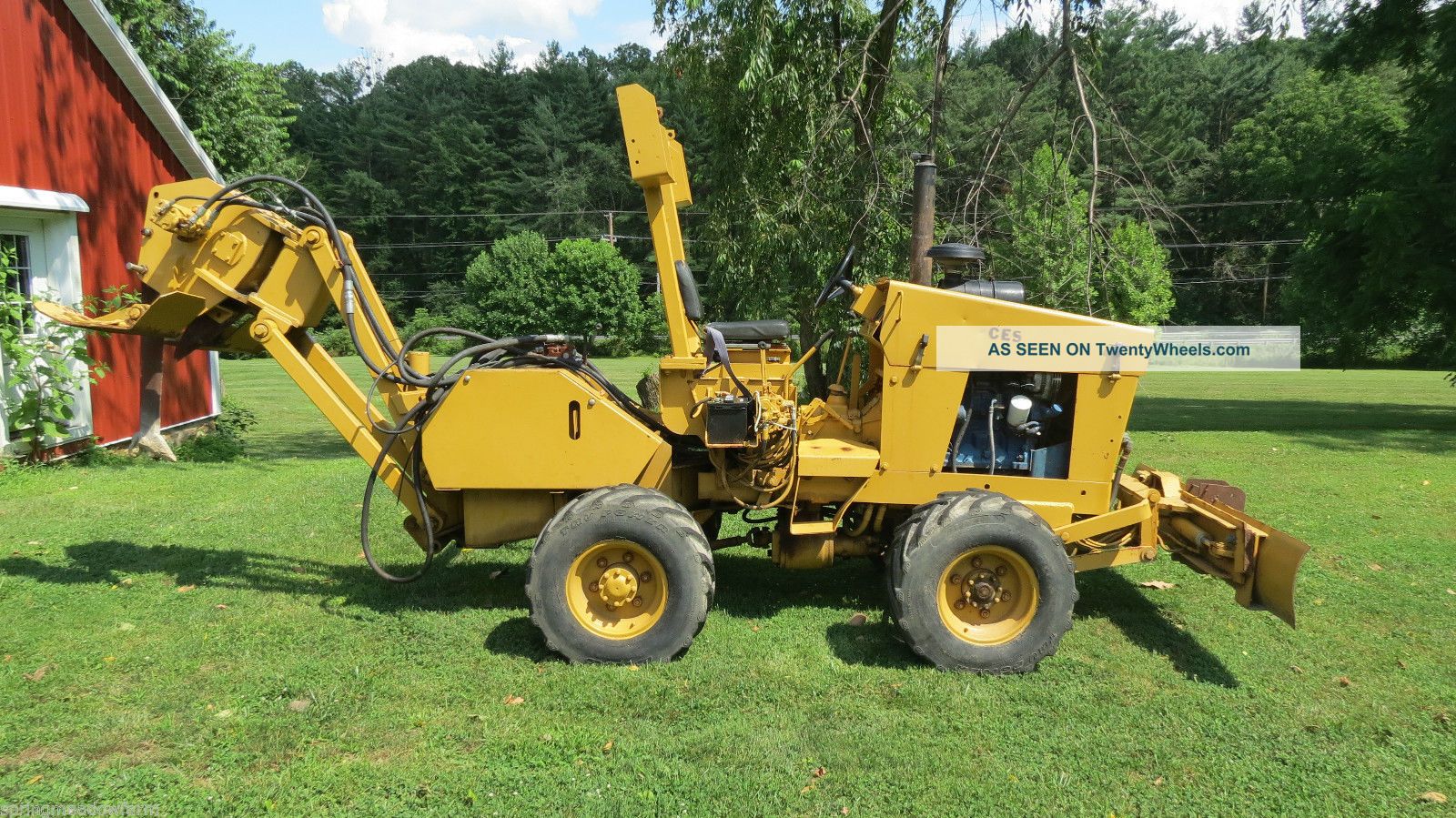 Parsons Four Wheel Drive Cable Plow W/ Hydraulic Angle Blade John Deere Diesel Trenchers - Riding photo